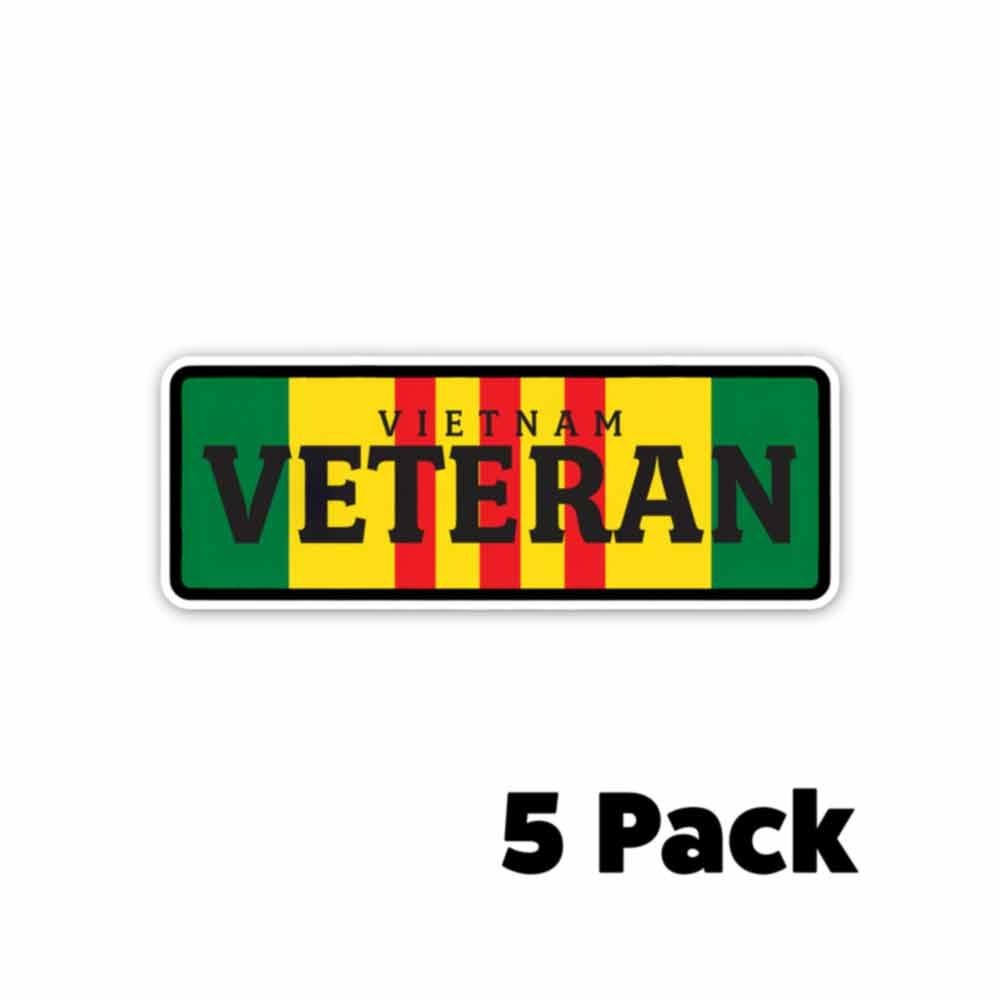 Vietnam Veteran Sticker Decal Vinyl viet vet pride honor served MULTI PACK