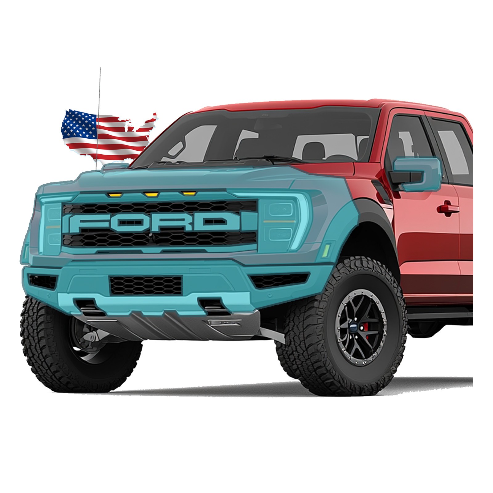 Paint Protection Film Clear Bra PPF Kit – Fits – Ford F150 Raptor 2021-2027