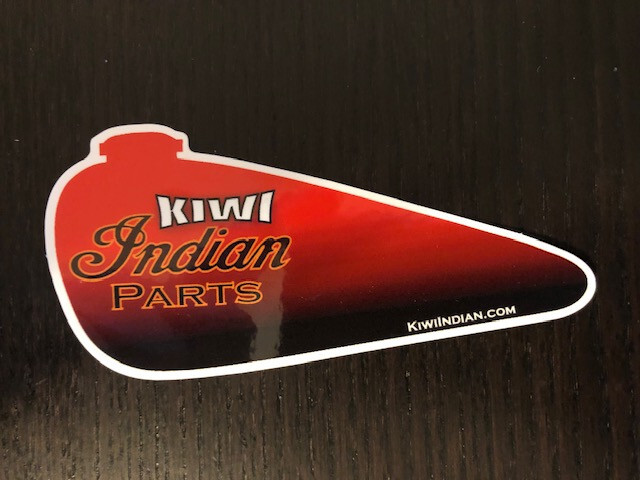 KIWI INDIAN racing decals stickers baggers drags cafe racer chopper 4″x1.75″