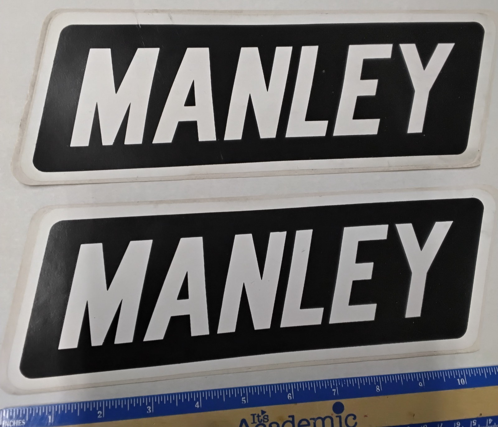 Manley connecting Rods Valve Springs vtg contingency NASCAR racing Sticker Decal