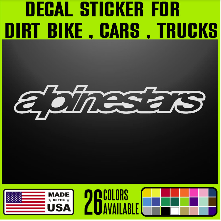 ALPINESTAR – Off Road ATV Racing Decal Sticker Dirt Bike Motocross 4 Wheel – R8