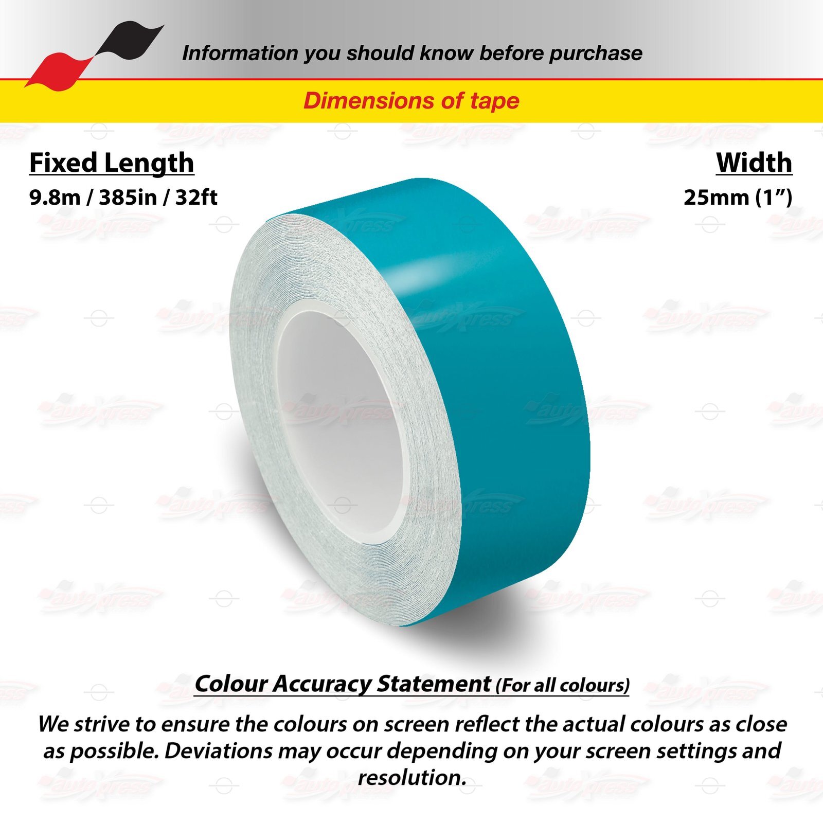 TEAL BLUE 1″ 25mm Roll PIN STRIPE Car Striping Line TAPE Decal Vinyl Sticker