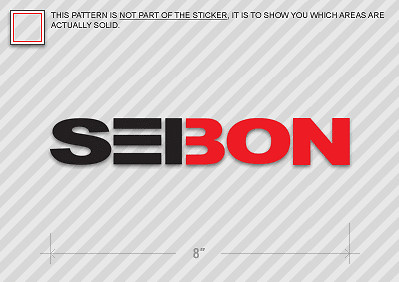 8″ SEIBON Sticker Die Cut Decal Multi-Color Self Adhesive Vinyl