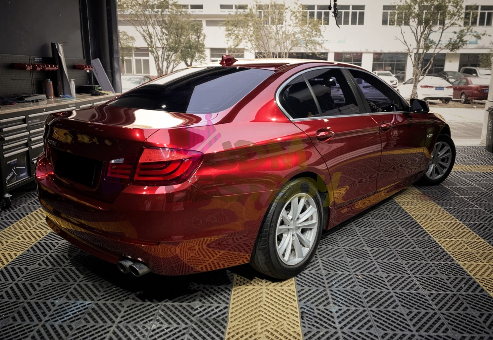 Gloss Metallic Crimson Red PPF TPU Paint Protection Film Dry Wet Auto Vinyl Wrap