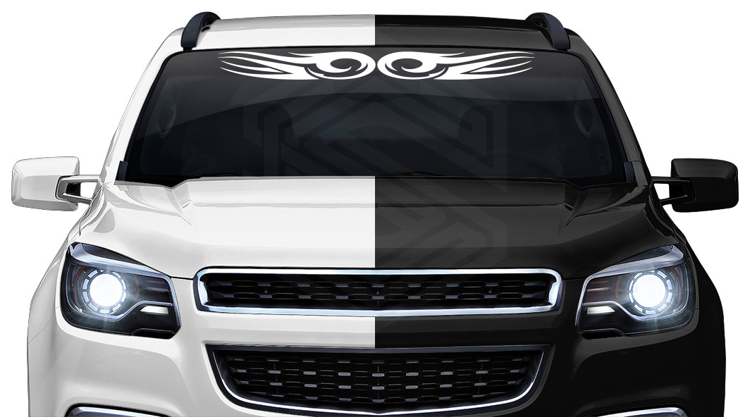 #149 TRIBAL SCROLL Decal Sticker Windshield Window Vinyl Graphic Design Car SUV