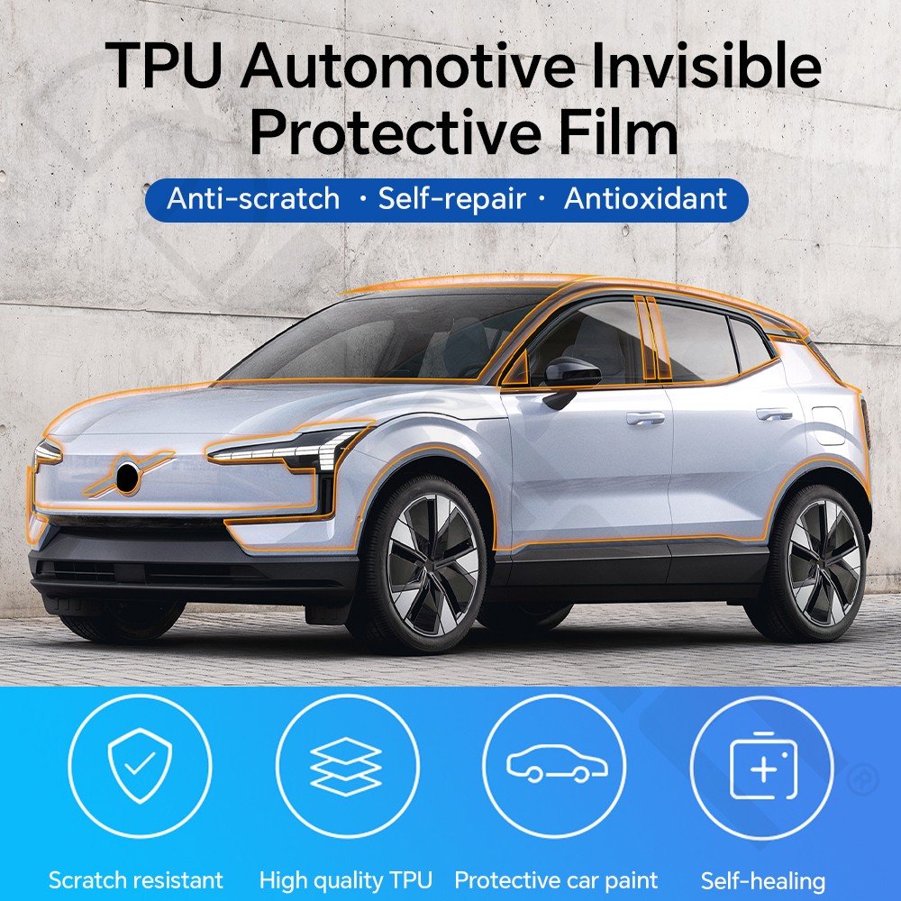 For Volvo EX30 2023-2025 PreCut Paint Protection Film Gloss Clear PPF TPU 8.5Mil