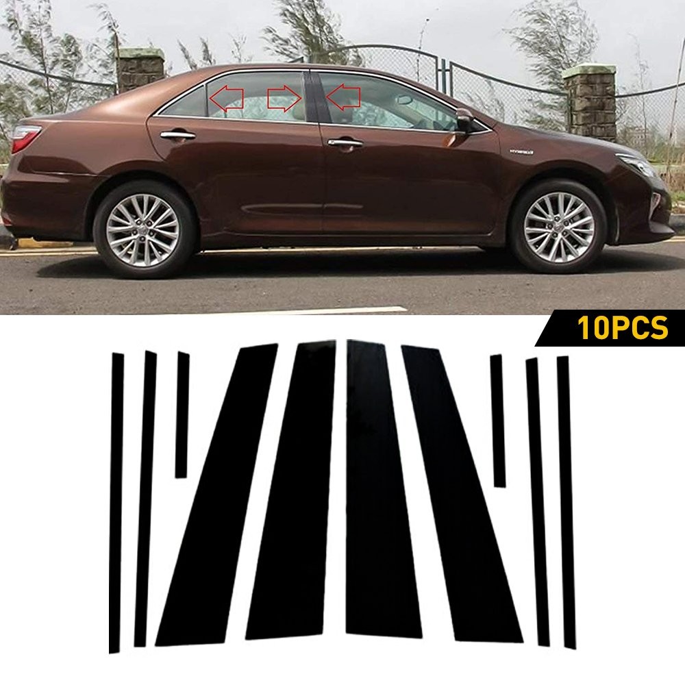 10/20x Decal Cover Fits For TOYOTA RAV4 2019-2021 Set Pillar Posts Door Window J