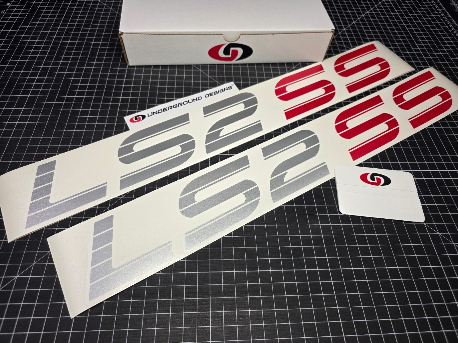 LS2 SS Decals (2pk) Super Sport Truck Bedside Racing Stickers For 6.0L Silverado