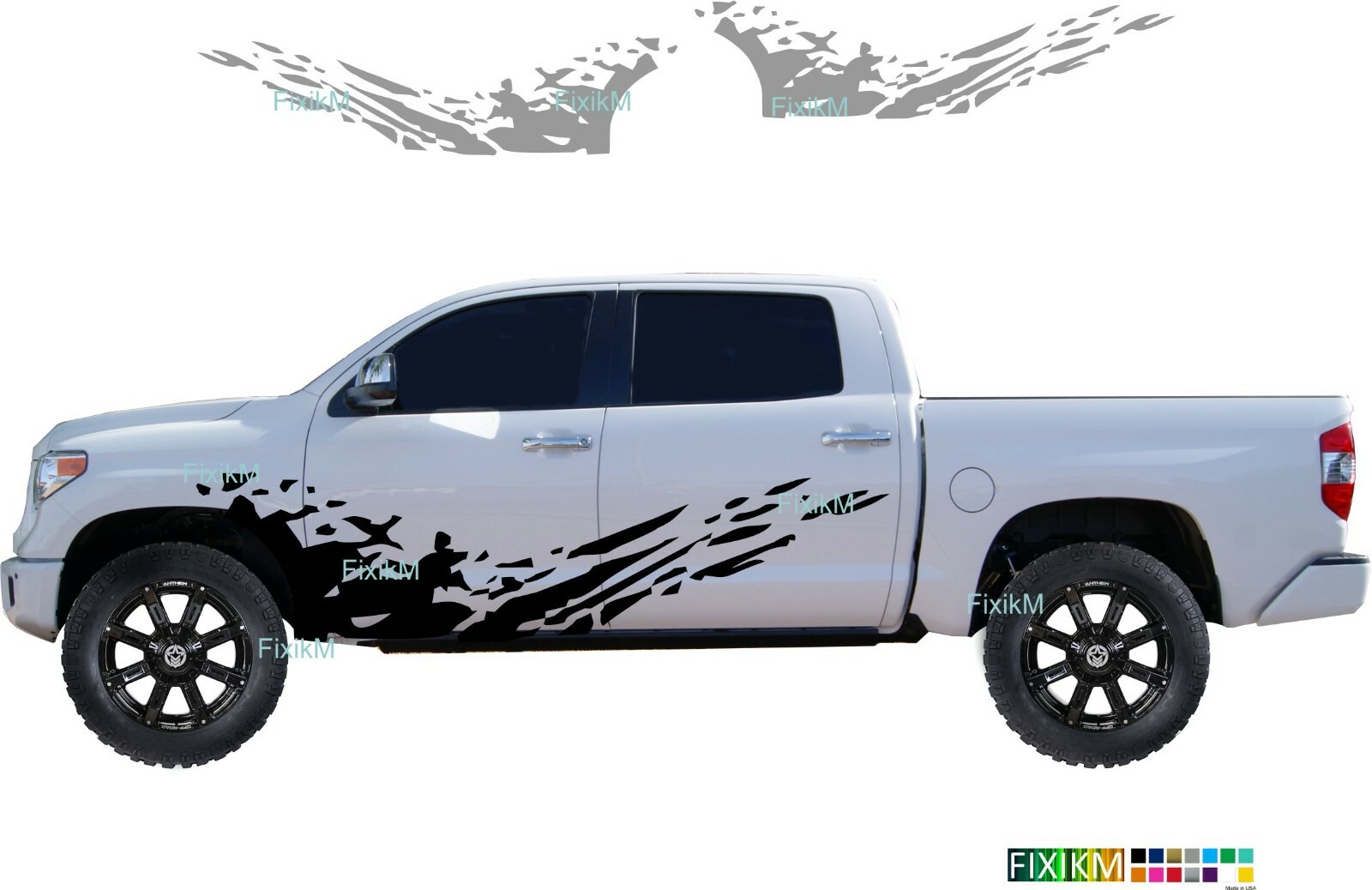 Mud splash graphics decal fit for any cars and trucks left and right side set