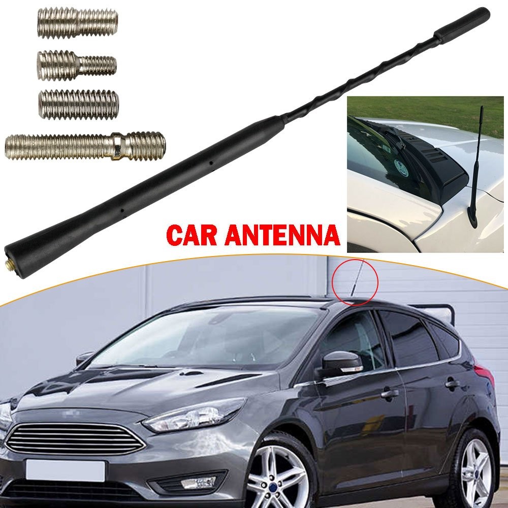 9″ Universal Car Antenna Radio AM/FM Antena Roof Mast Long Whip OEM Repla H