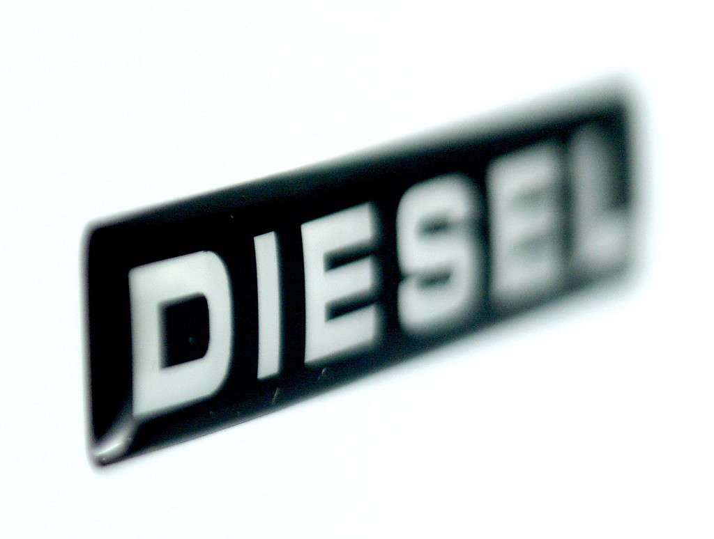 DIESEL EMBLEM BLACK SATIN