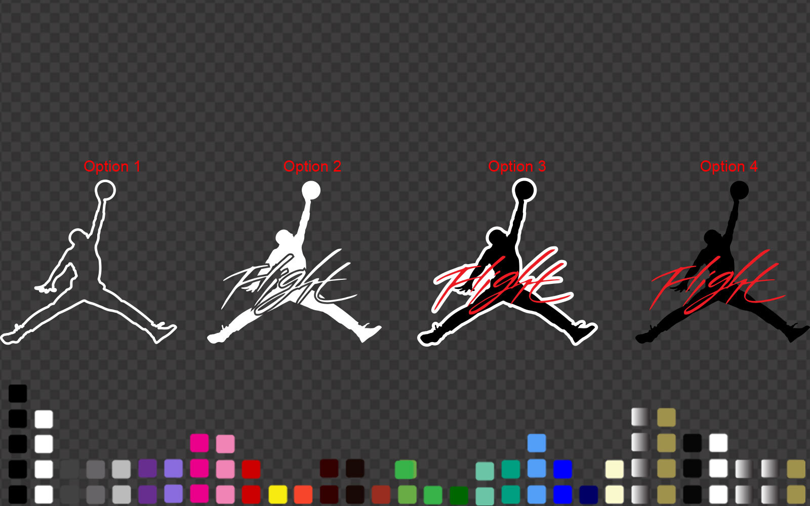Michael Jordan Flight Decal Jumpman Sticker Basketball Wall Car Laptop Boys Room