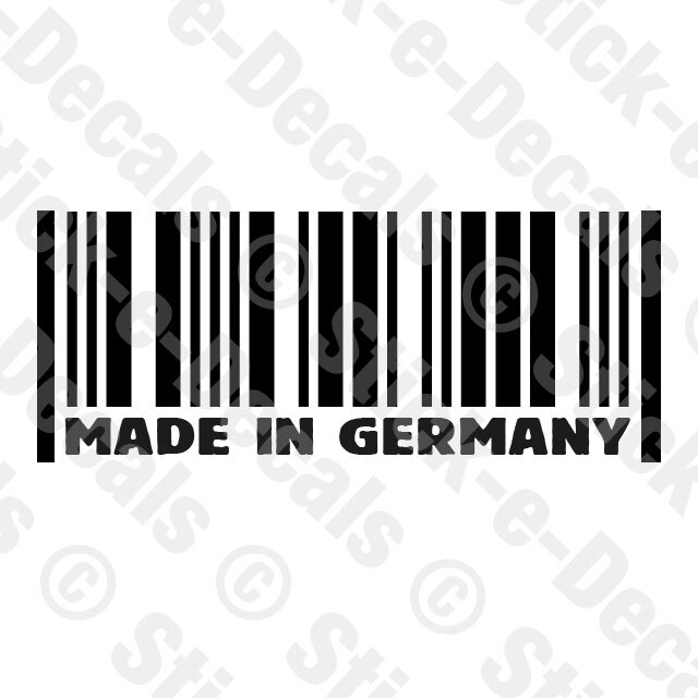 MADE IN GERMANY Image Barcode JDM Drifts Car Truck Vinyl Decal