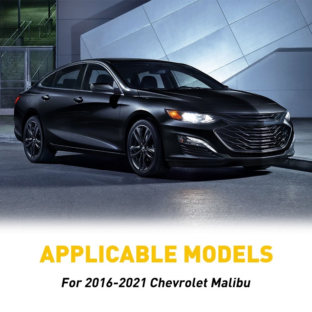 6/1 For Chevrolet Malibu 2016-2021 Car Door Trim Pillar Posts Black Decal Cove A