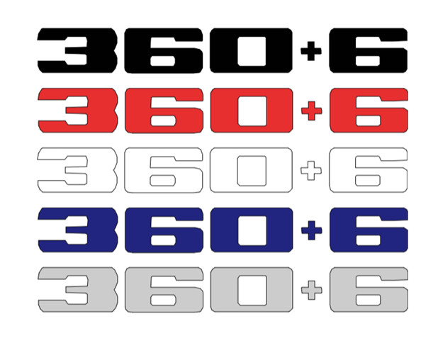 Custom “366” 360 + 6 Math Equation Decal Set