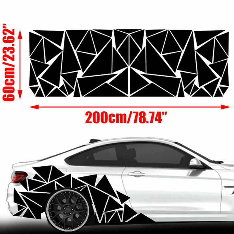 1PC DIY Side Body Sticker Vinyl Decal Decor Graphic Triangle Car Truck Universal