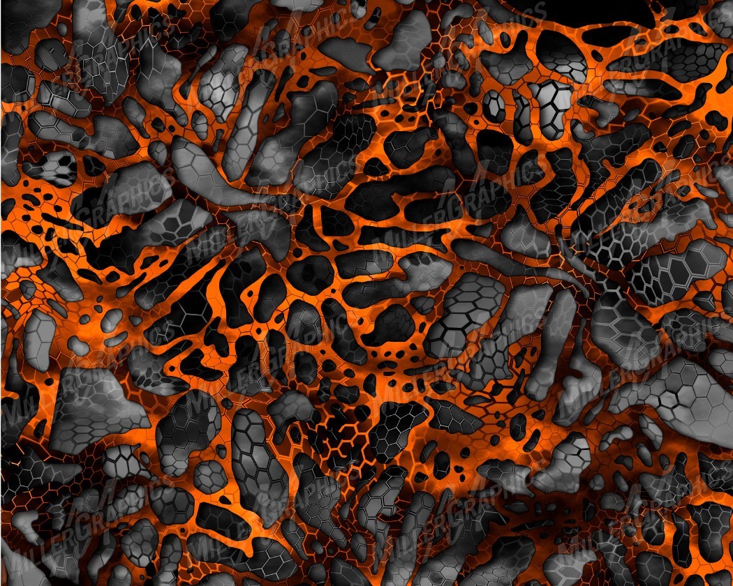 Camo Chameleon and Blaze Orange Night XD Wrap Vinyl Roll Sheet 3M – Many Sizes