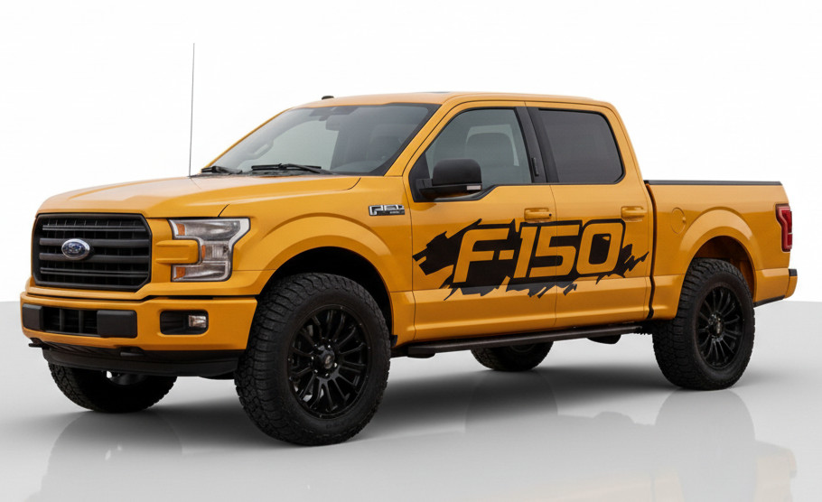 for Ford F-150 Left & Right Truck Graphics MUD SPLASH Vinyl Side Decals