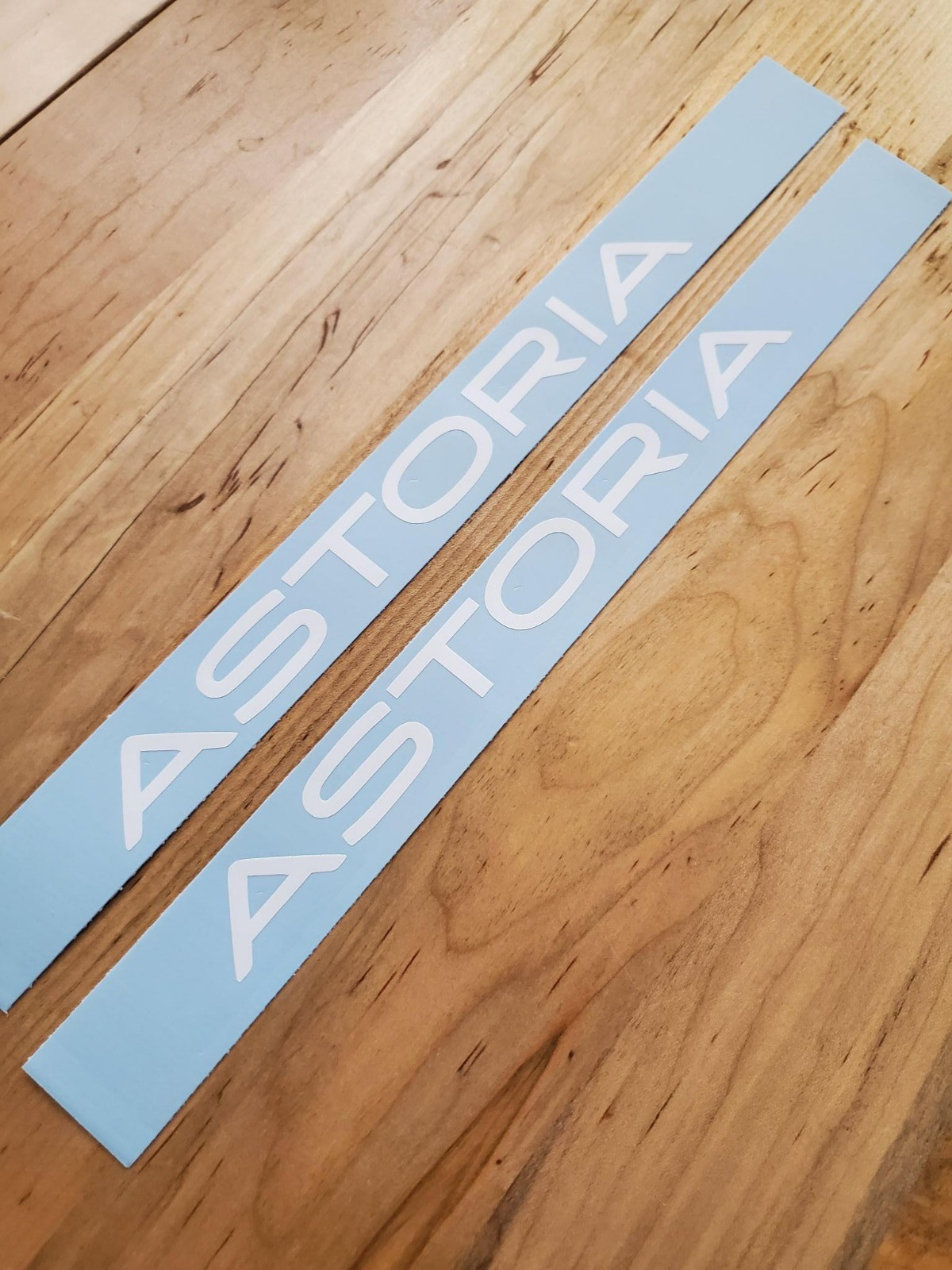 ASTORIA RV Camper Decals Stickers Gloss WHITE 10″ pair (2) USA