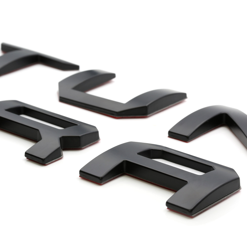 For 2014 – 21 Tundra Plastic Vinyl Tailgate 3D Letter Inserts Matte Black Decal