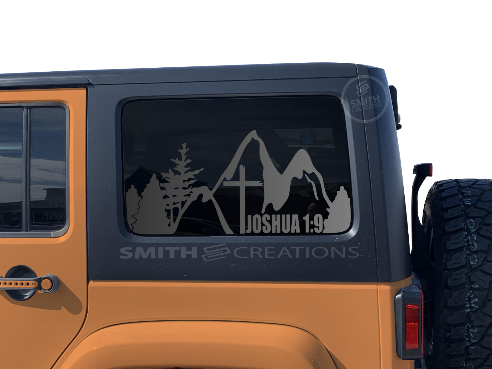 Fits 2011-2018 Jeep Wrangler 4 Dr Hardtop Joshua 1:9 with Cross Mountain Decal