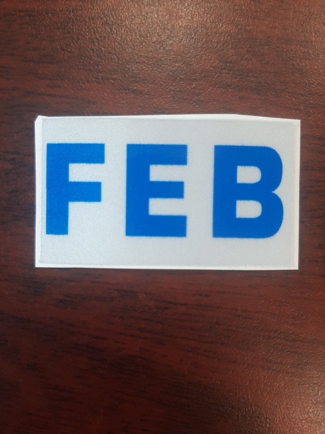 California License Plate Dmv Month Tag Sticker. (BLUE)