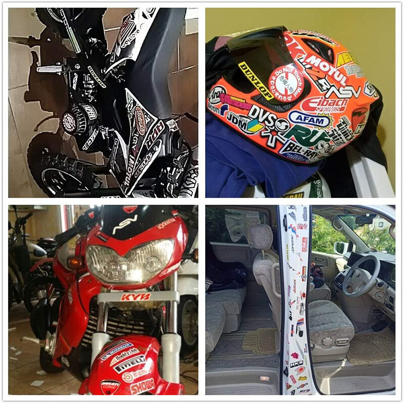 320PCS JDM Stickers Pack Car Motorcycle Racing Helmet Motocross ATV Vinyl Decals