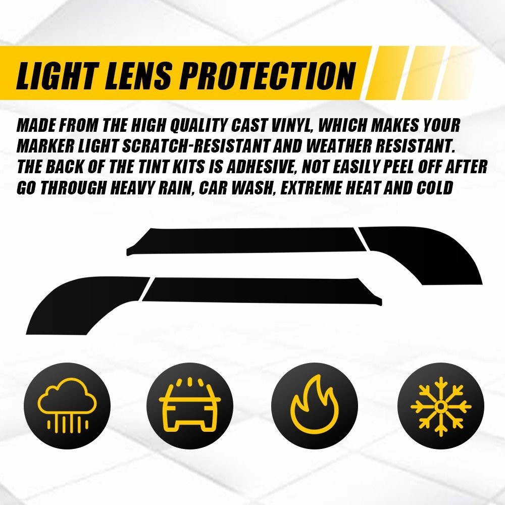 For Toyota Camry 2025 2026 Inner Tail Light Smoke Black Vinyl Cover Decals 2-10X