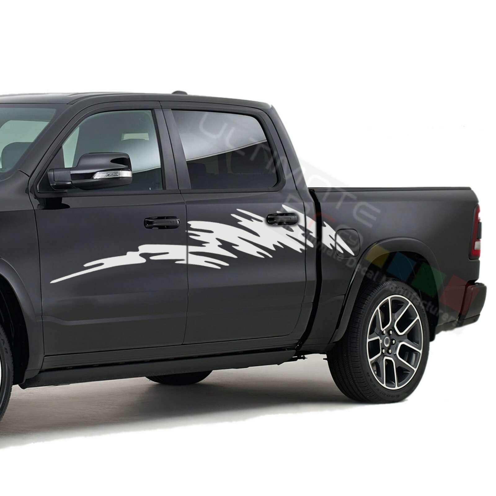 Side Decal for Dodge Ram Crew Cab 1500 2500 3500 Design Vinyl Graphics Sticker