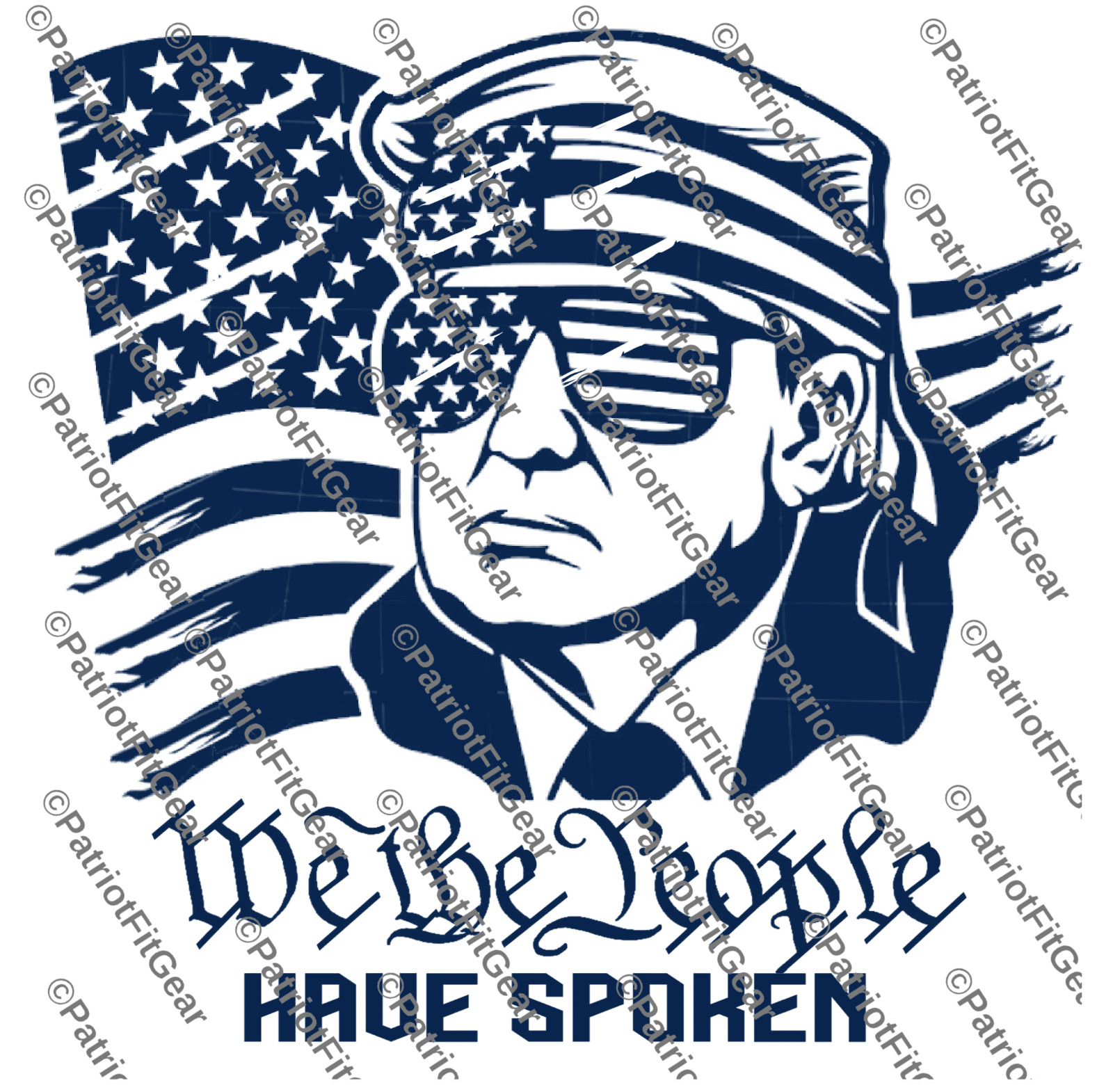 Trump,Flag,We The People Have Spoken,God Family Country,1A,2A,Custom Vinyl Decal
