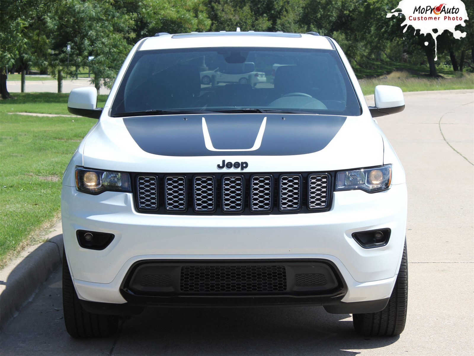 TRAIL HOOD 2011-2021 Jeep Grand Cherokee Trailhawk Hood Decal Stripe Graphic