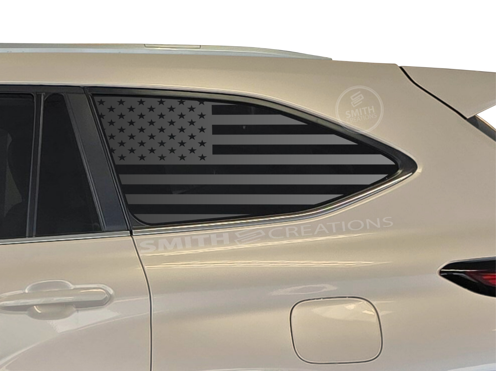 Fits 2020-2025 Toyota Standard American Flag Vinyl Window Decal Pre Cut