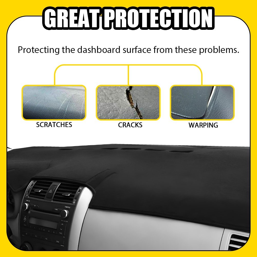 For 09-13 Toyota Corolla Dashboard Cover Pad Sun Protector Dash Mat Carpet 1-5X