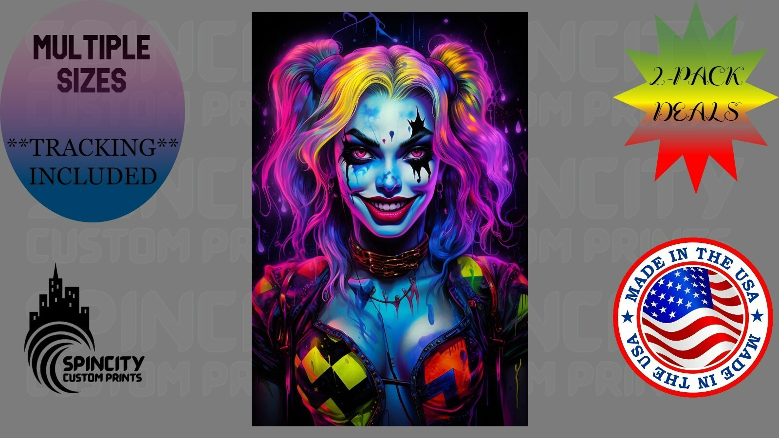 Harley Quinn Vinyl Car Window Decal Graphic TOOLBOX Sticker