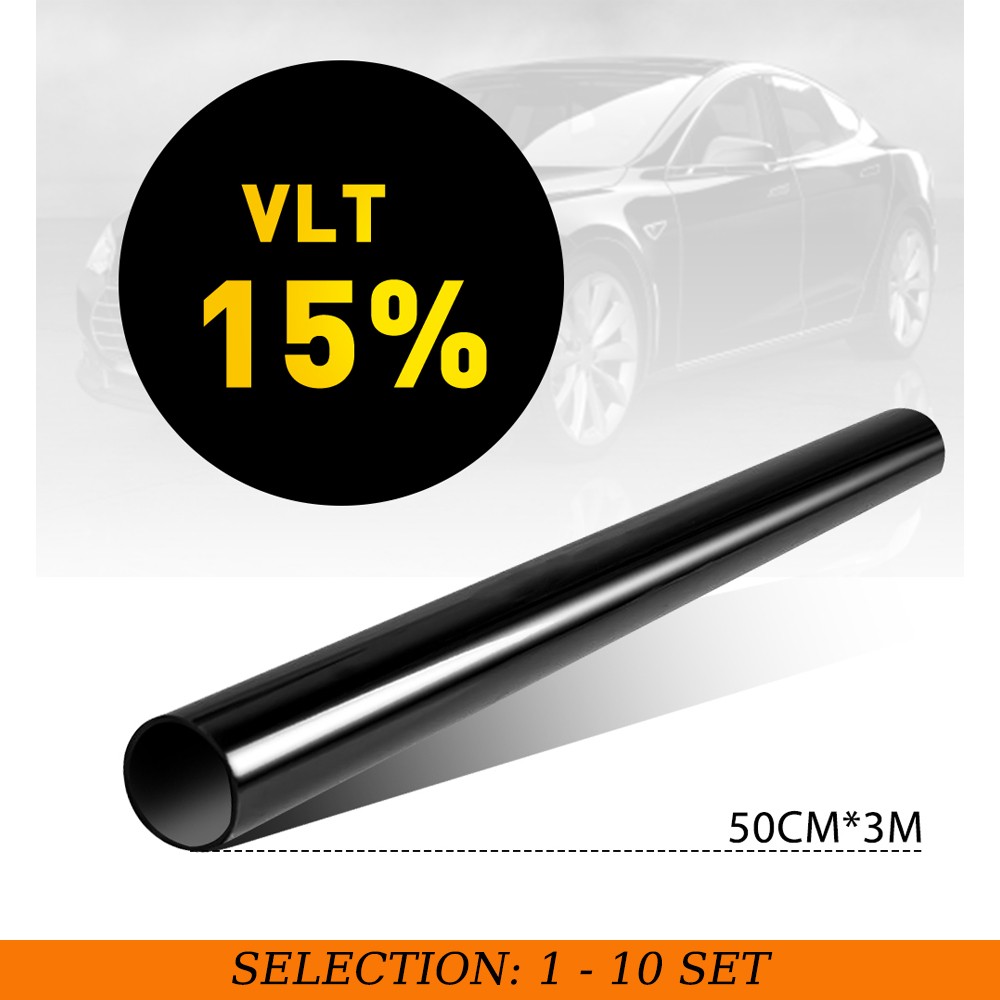 1-10 Uncut Roll Window Tint Film 15% VLT 20″ x 10′ ft Feet Car Home Office Glass