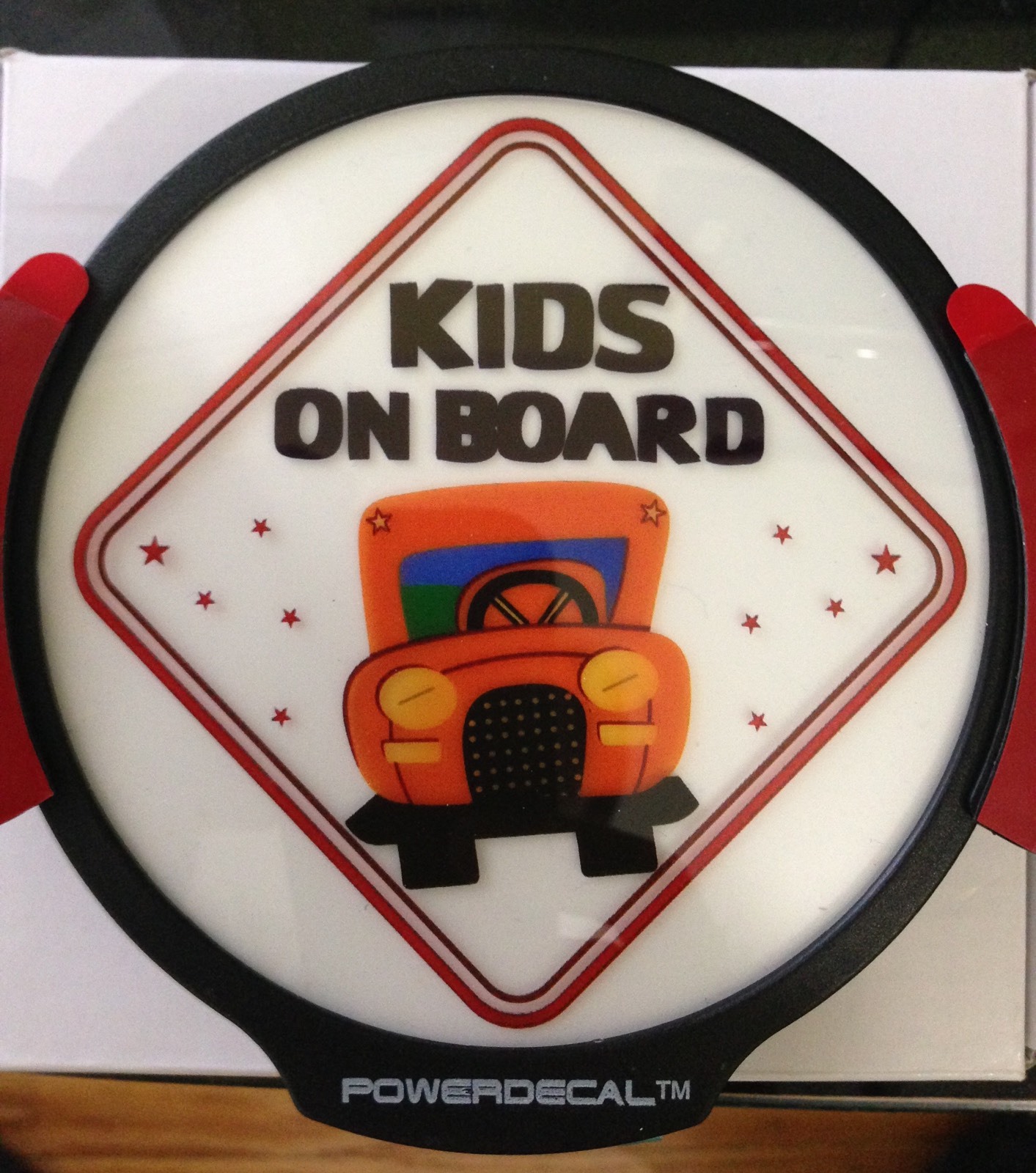 Kids On Board Light Up Decal Powerdecal LED Motion Sensing Auto Decal