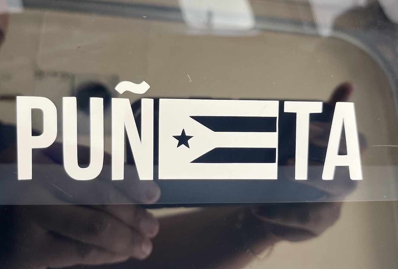 Puñeta PR Puerto Rico Flag Vinyl Decal Sticker Oracal 651 Car Truck Window