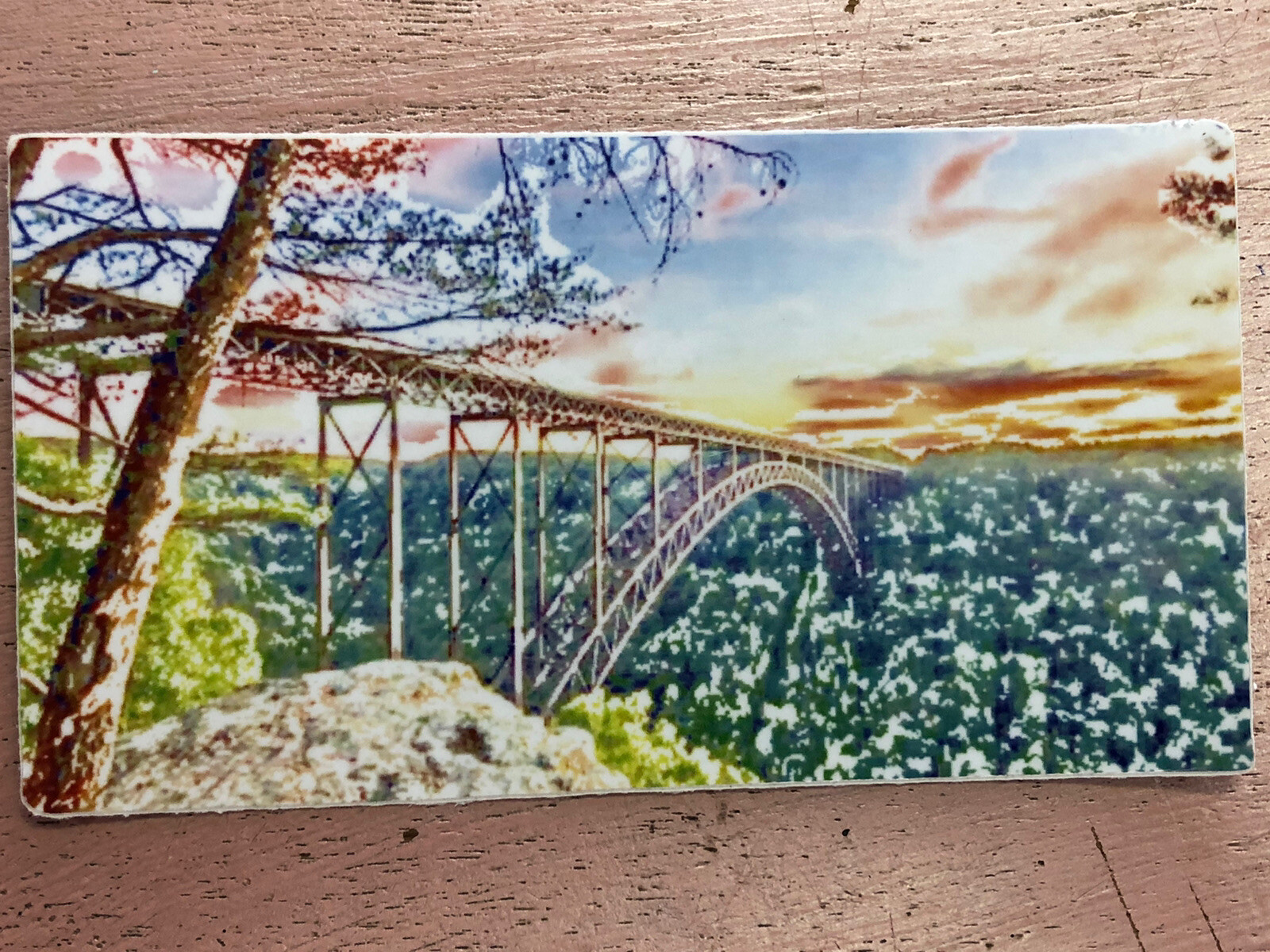 New River Gorge Bridge National Park West Virginia Sticker 3”x 5.5”