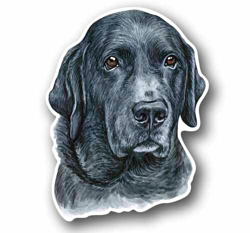 Black Labrador Retriever dog 4.8″ Tall Sticker Decal Waterproof Vinyl