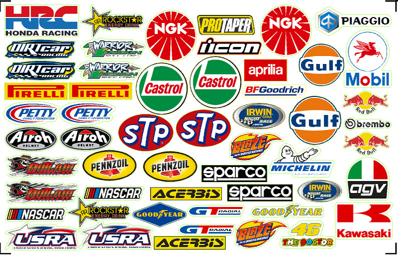 280 Racing Decals Stickers Drag Race Nascar High Quality Vinyl FREE SHIP