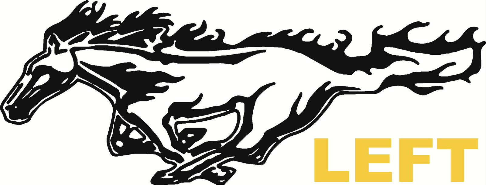 Ford Mustang Pony Vinyl Decal Your Color Choice Sticker