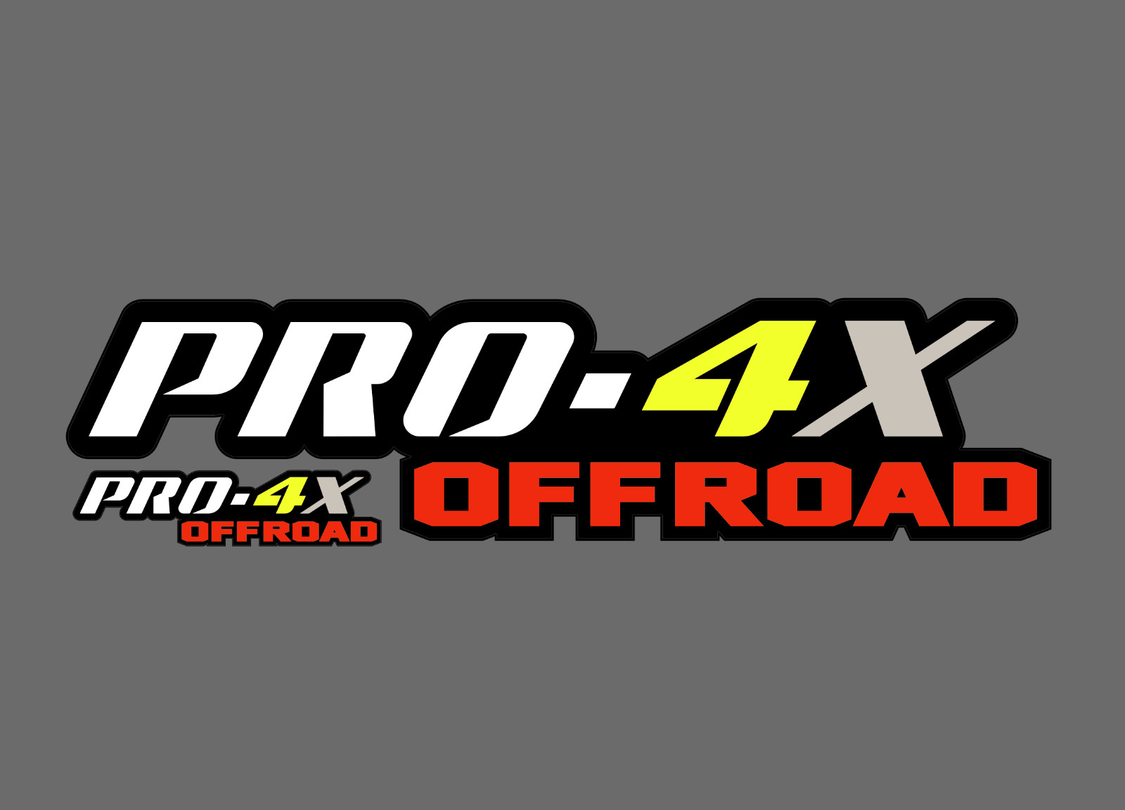 4×4 Off Road Pro 4 X Yellw Aftermarket Compatible Truck Bedside Decal Sticker 2
