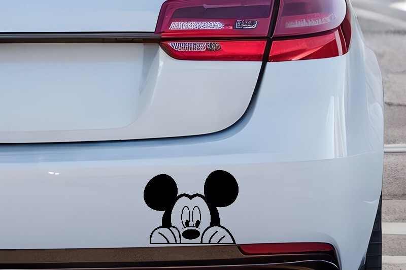 Mickey Minnie Mouse Head Vinyl Window Decal **YOU PICK** Size by Width