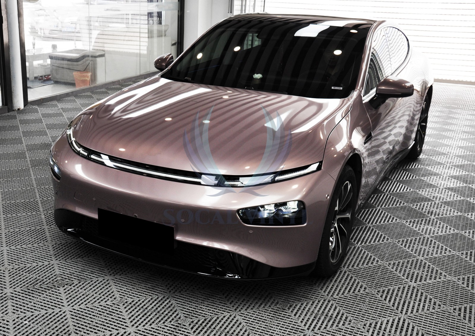 ESSMO PET Super Gloss Metallic Frozzen Berry Vehicle Vinyl Wrap Decal Like Paint