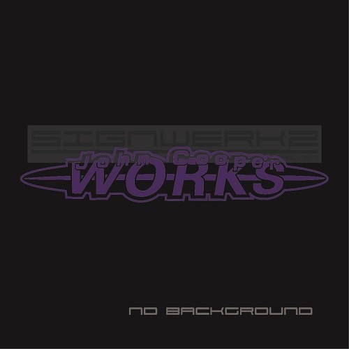John Cooper Work Decal Sticker Euro Racing mod countryman mini cooper s Pair