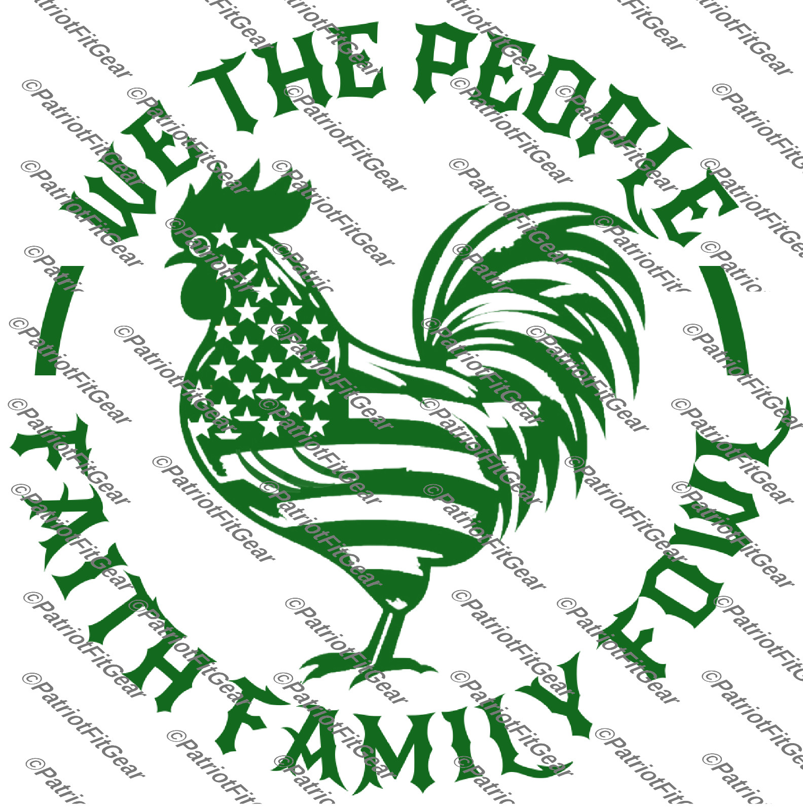 Chicken,We The People,Faith Family,Hen,Chicks, Fowl, Poultry Farm,Vinyl Decal
