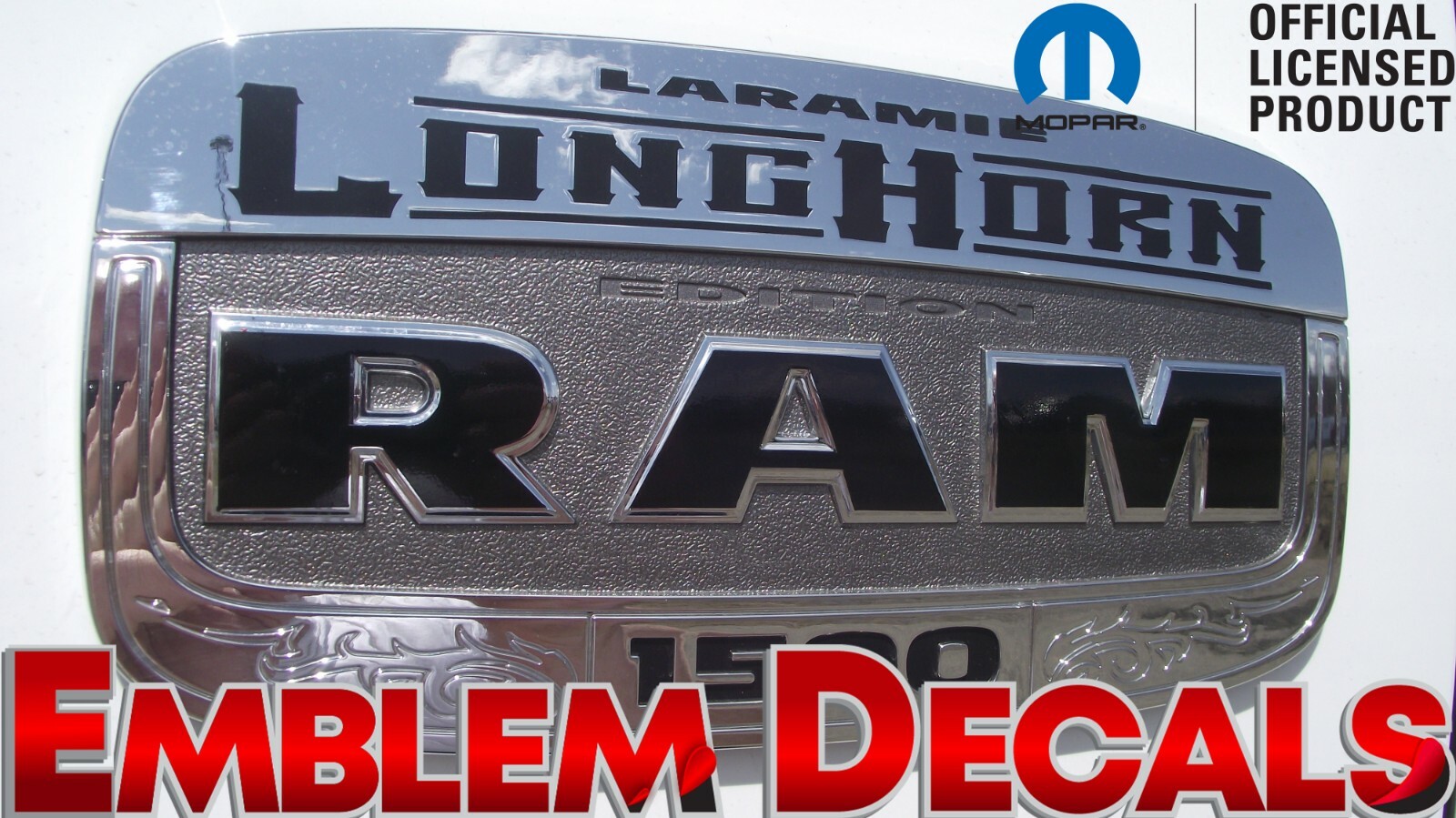 RAM 1500 2500 3500 LongHorn Emblem Decals 2013 2014 2015 2016 2017 2018