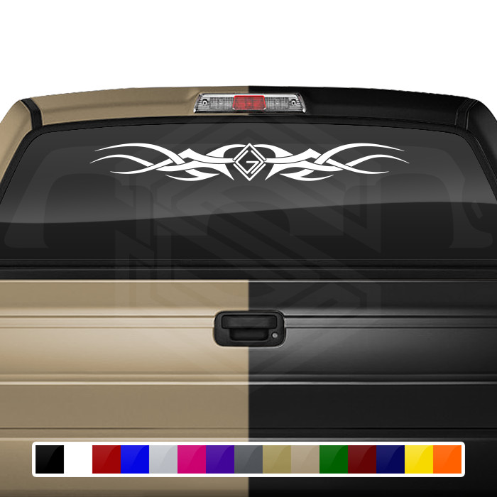 110-01 GOD IS GREATER Windshield Decal Window Sticker Vinyl Graphic Highs Lows