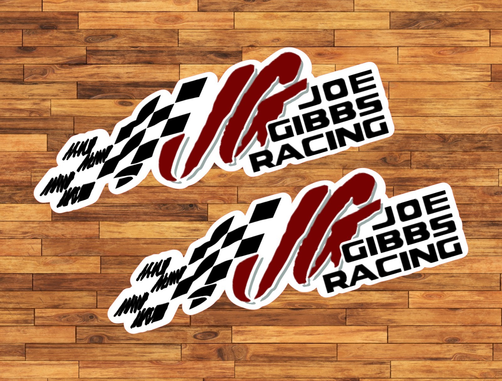 Joe Gibbs Racing Water Proof UV Safe Glossy Vinyl Decal / Sticker Nascar