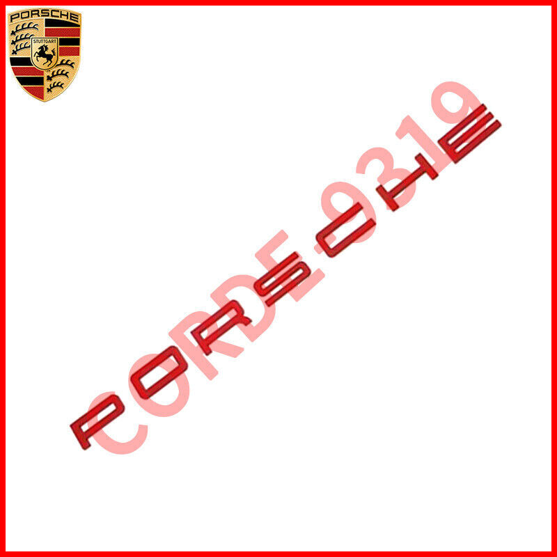 Matte Red P-O-R-S-C-H-E Letters Rear Badge Emblem Look Deck lid 958-559-687-02